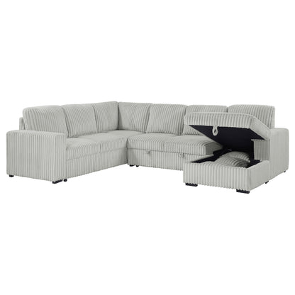 Devonshire Sleeper Sectional Sofa Storage Chaise