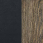 Banco de acento tapizado Chad Denim azul oscuro