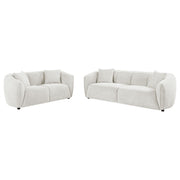 Aleisha 2-piece Fabric Upholstered Sofa Set Sand