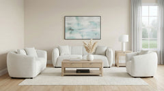 Aleisha 3-piece Fabric Upholstered Sofa Set Sand