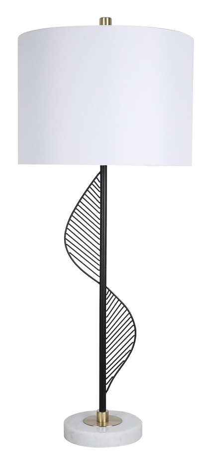 Spiral Radiance II Metal & Marble Table Lamp (Case Pack 2)