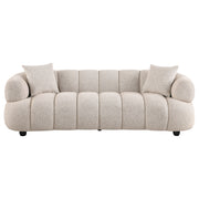 Whitney Contemporary Channel Tufted Woven Fabric Upholstered Sofa