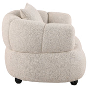 Whitney Contemporary Channel Tufted Woven Fabric Upholstered Accent Chair