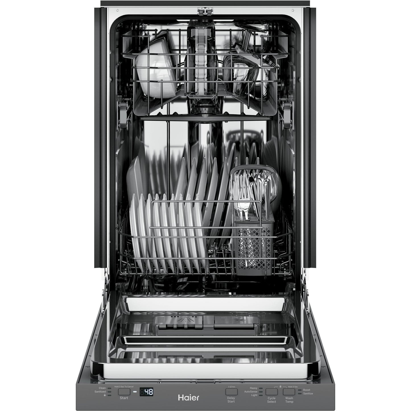  Haier 18-inch Built-In Dishwasher QDT125SSLSS IMAGE 3