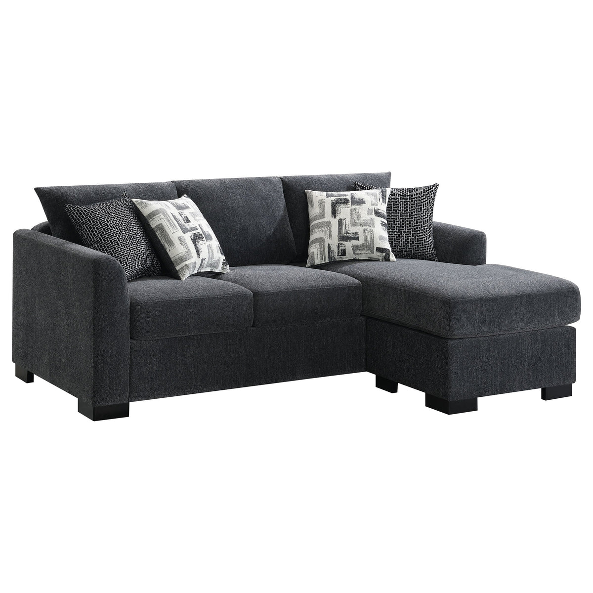 Storey Upholstered Sleeper Sectional Chaise Sofa Camel
