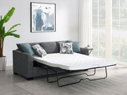 Sofá cama seccional tapizado Storey color camello