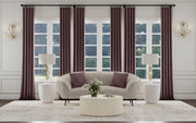 Loveseat curvo con respaldo acanalado tapizado Ellorie en beige