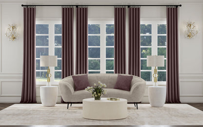 Loveseat curvo con respaldo acanalado tapizado Ellorie en beige