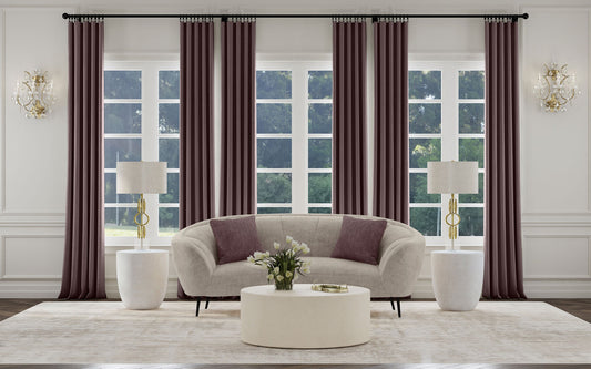 Loveseat curvo con respaldo acanalado tapizado Ellorie en beige