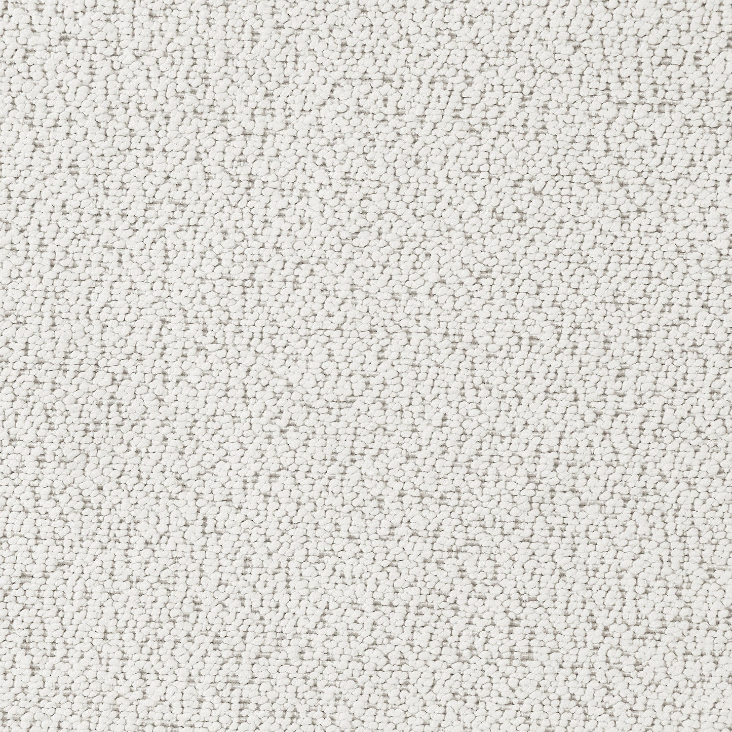 Otomana rectangular tapizada Everly Boucle en color blanco roto