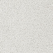 Otomana rectangular tapizada Everly Boucle en color blanco roto