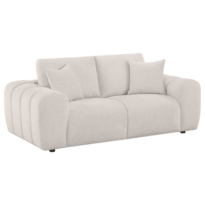 Burnett Chenille Upholstered Sofa Set Ivory