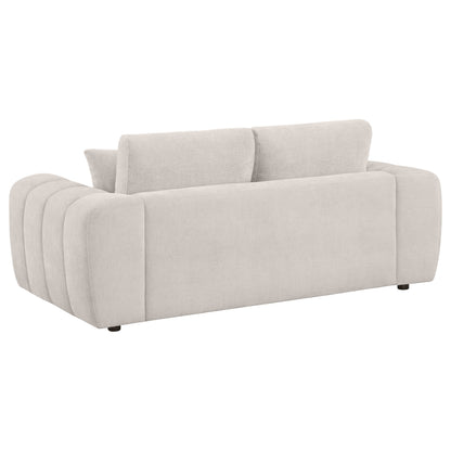 Burnett Chenille Upholstered Sofa Set Ivory