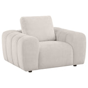 Burnett Chenille Upholstered Sofa Set Ivory