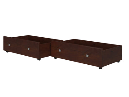 Dual Cappuccino Underbed Drawers