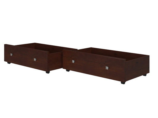Dual Cappuccino Underbed Drawers