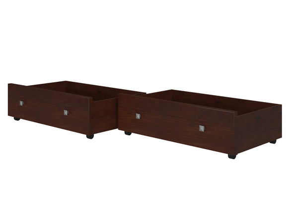Dual Cappuccino Underbed Drawers