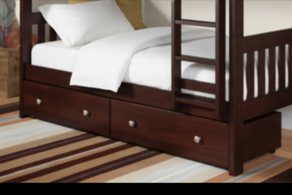 Dual Underbed Drawers in Merlot