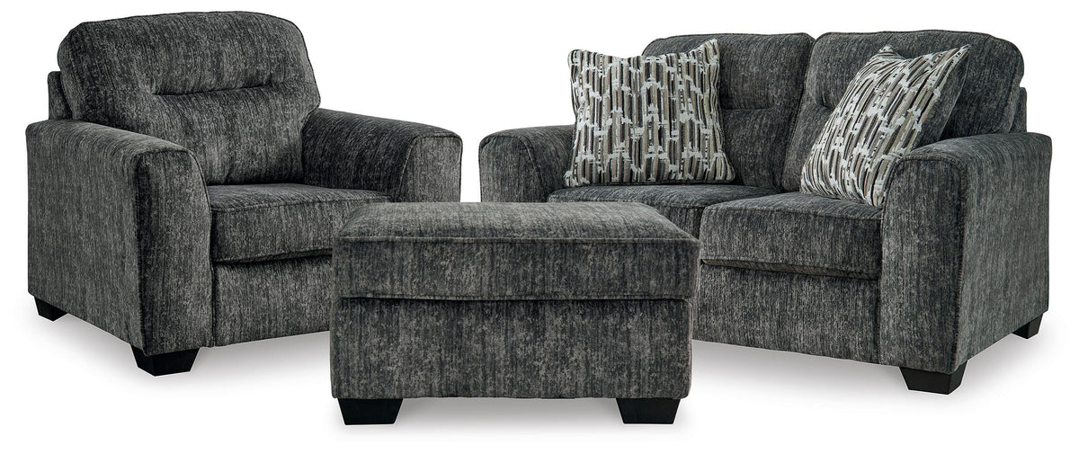 Lonoke Loveseat, Oversized Chair and Ottoman