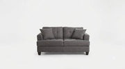 Samuel Contemporary Gray Fabric Loveseat