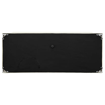 Sofá Chaviano tapizado con brazos en blanco perla