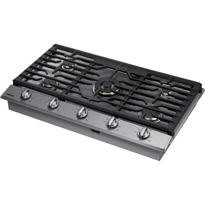  Samsung 36-inch Built-in Gas Cooktop with Wi-Fi and Bluetooth Connected NA36N7755TS/AA IMAGE 3