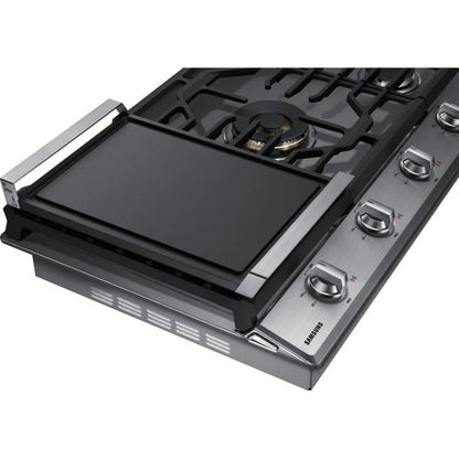  Samsung 36-inch Built-in Gas Cooktop with Wi-Fi and Bluetooth Connected NA36N7755TS/AA IMAGE 6