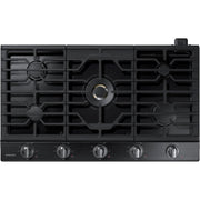  Samsung 36-inch Built-in Gas Cooktop with Wi-Fi and Bluetooth Connected NA36N7755TG/AA IMAGE 1