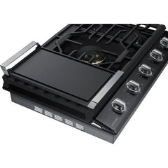  Samsung 36-inch Built-in Gas Cooktop with Wi-Fi and Bluetooth Connected NA36N7755TG/AA IMAGE 3
