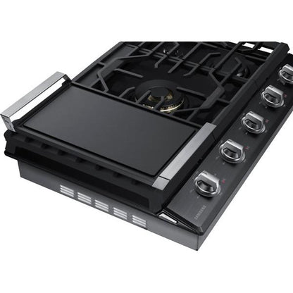  Samsung 36-inch Built-in Gas Cooktop with Wi-Fi and Bluetooth Connected NA36N7755TG/AA IMAGE 3