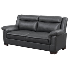 Sofá tapizado Arabella con brazos acolchados, gris
