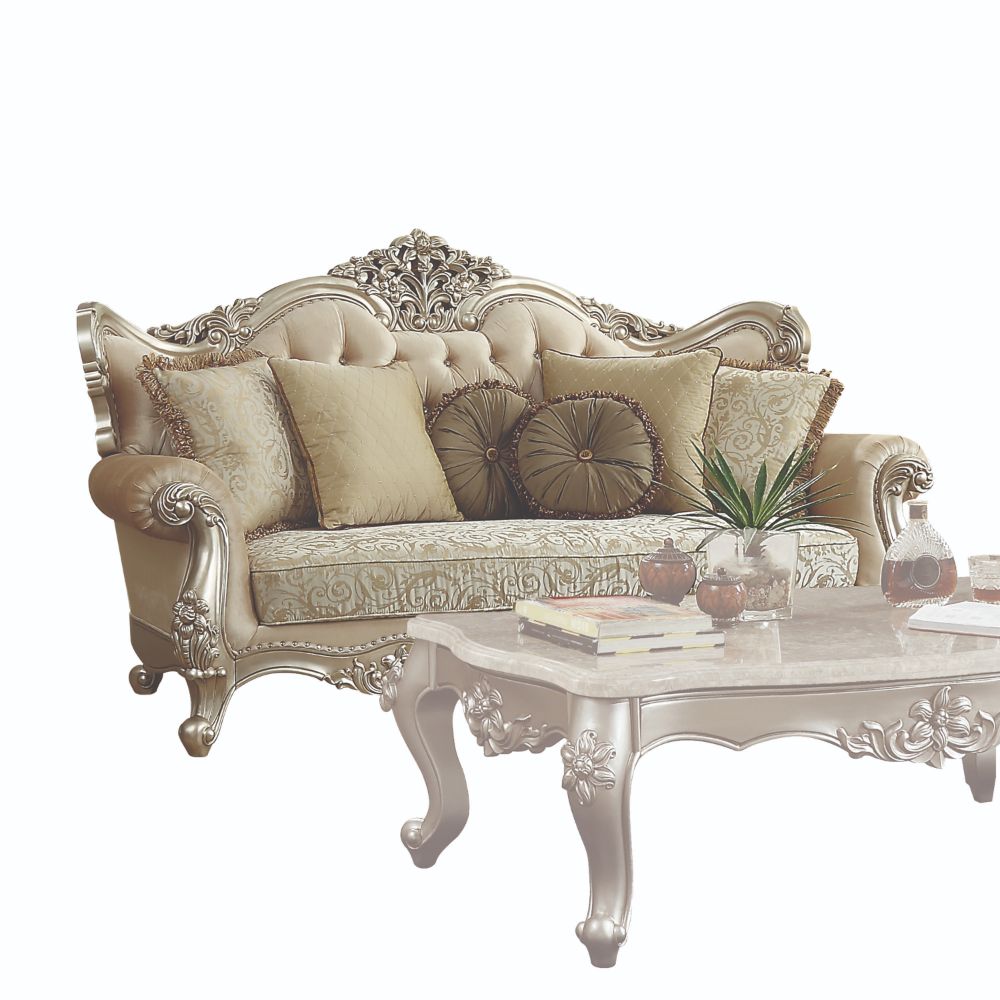 Sofá Bently de 88" de largo con 7 almohadas