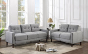 Conjunto de sofá capitoné Bowen con brazos articulados tapizados en beige
