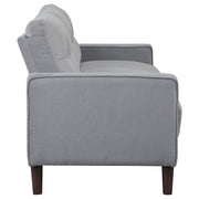 Conjunto de sofá capitoné Bowen con brazos articulados tapizados en beige