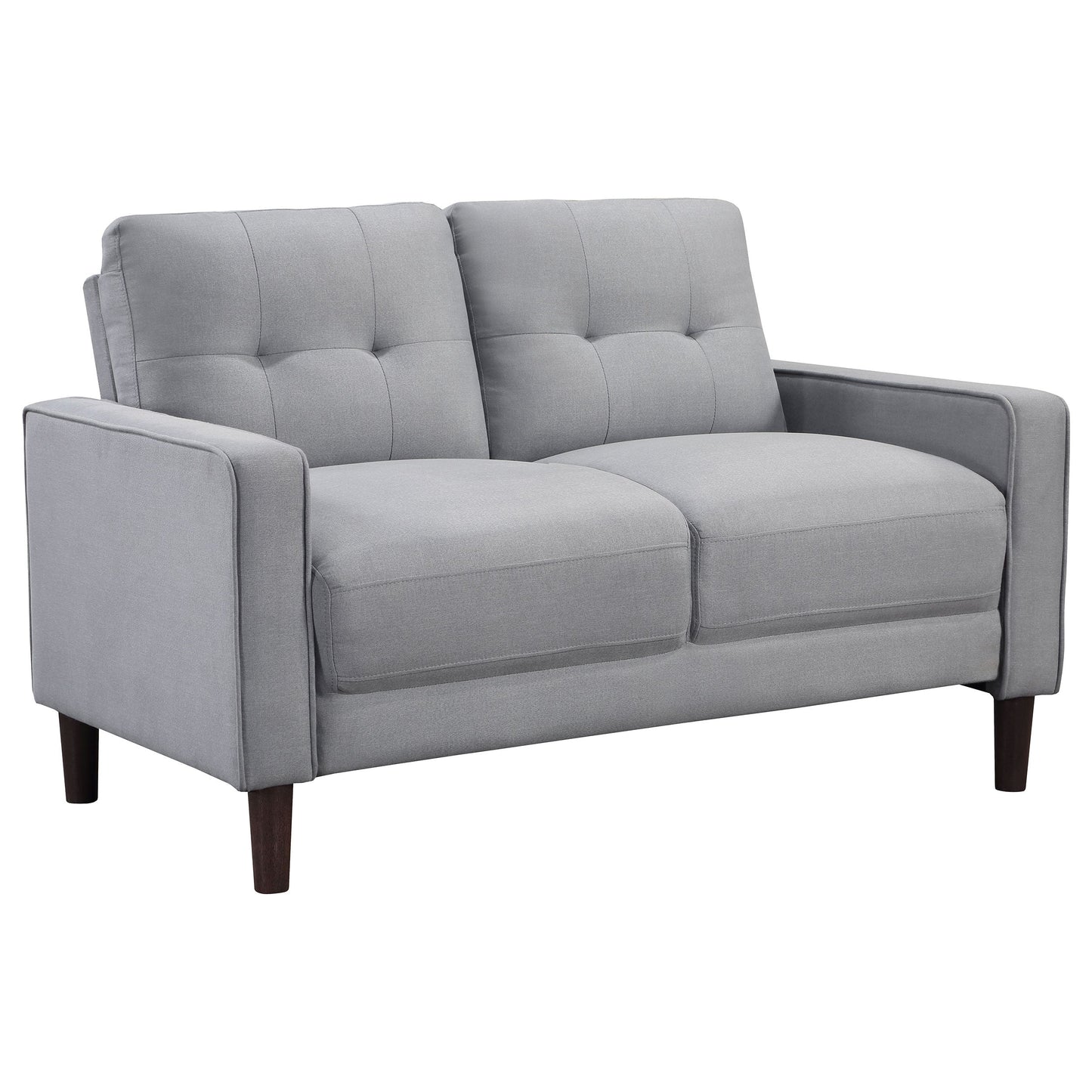 Bowen Upholstered Track Arm Tufted Sofa Set Beige