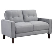 Conjunto de sofá capitoné Bowen con brazos articulados tapizados en beige