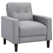 Conjunto de sofá capitoné Bowen con brazos articulados tapizados en beige