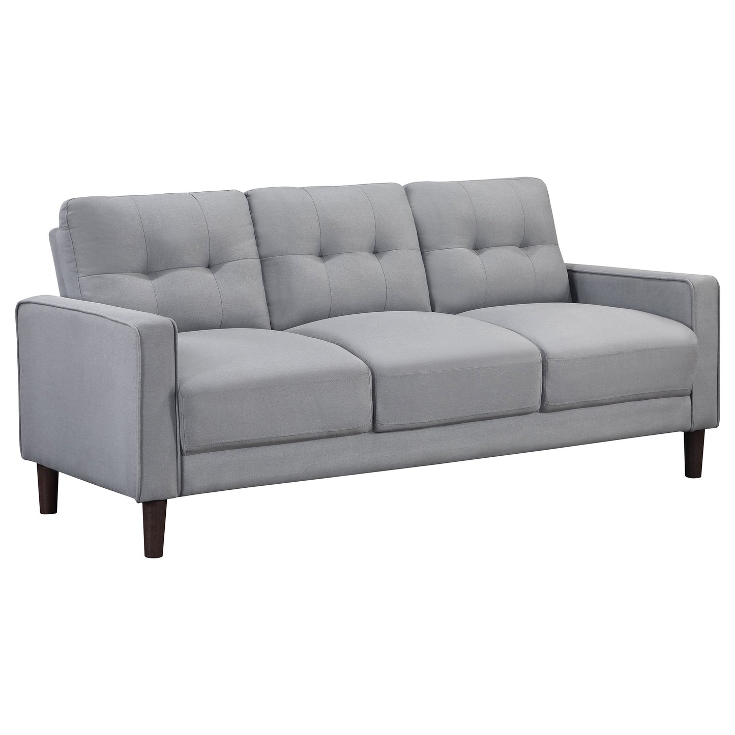 Bowen Upholstered Track Arm Tufted Sofa Beige