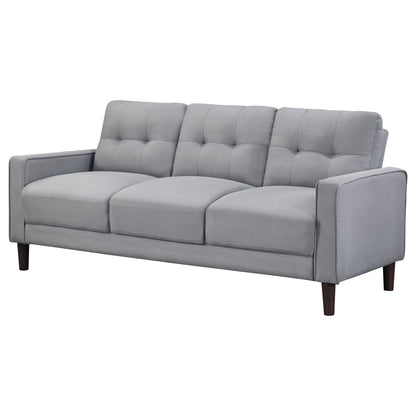 Bowen Upholstered Track Arm Tufted Sofa Beige