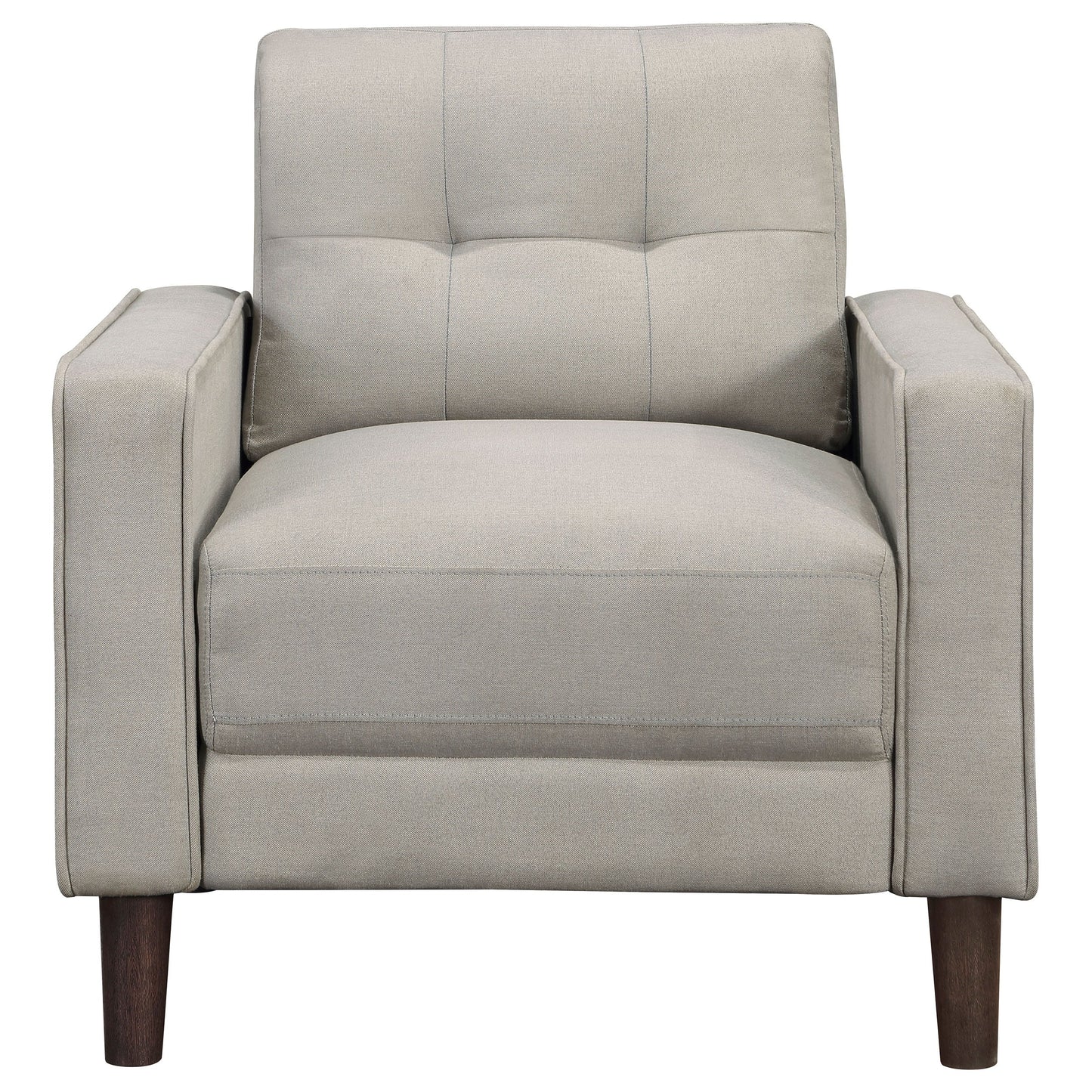 Bowen Upholstered Track Arm Tufted Accent Chair Grey