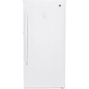  GE 14.1 cu.ft. Upright Freezer with Turbo Freeze FUF14SMRWW IMAGE 1