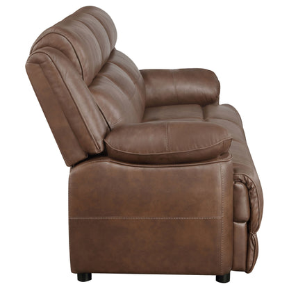 Ellington Upholstered Living Room Set Dark Brown