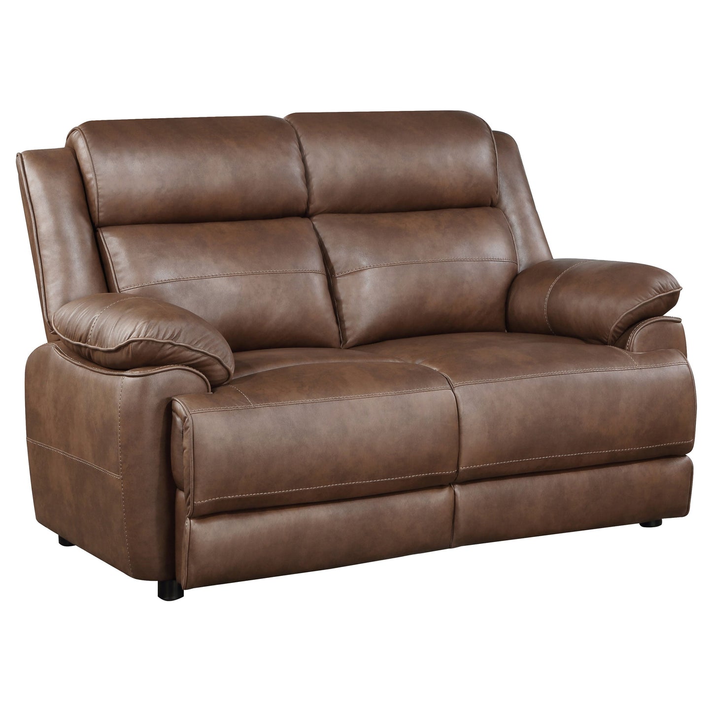Ellington Upholstered Living Room Set Dark Brown