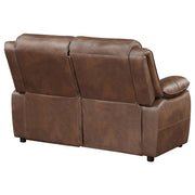 Loveseat Ellington tapizado con brazos acolchados, marrón oscuro