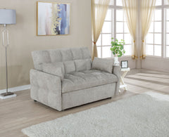 Sofá cama convertible tapizado Cotswold en gris oscuro