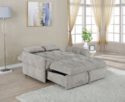 Sofá cama convertible tapizado Cotswold en gris oscuro