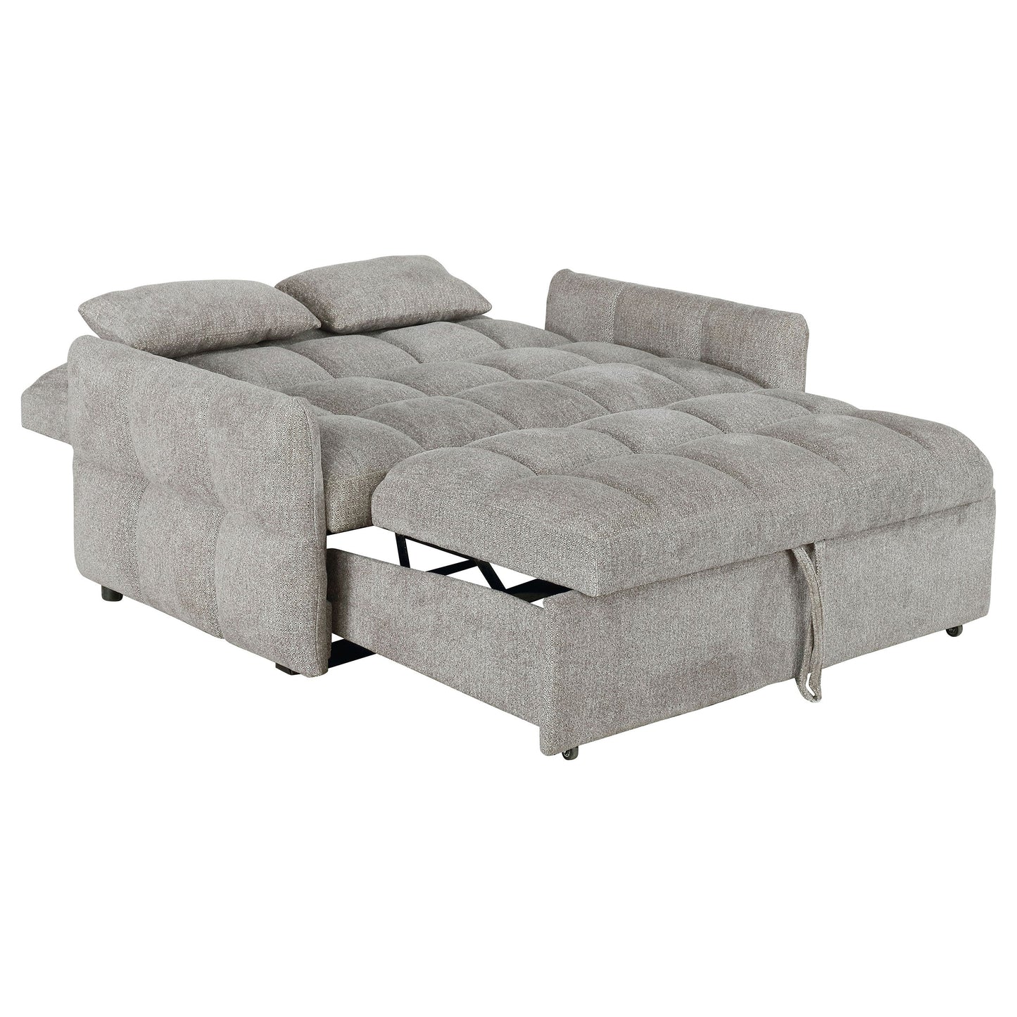 Sofá cama convertible tapizado Cotswold en gris oscuro