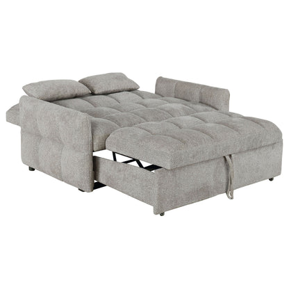 Sofá cama convertible tapizado Cotswold en gris oscuro