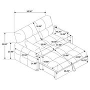 Sofá cama convertible tapizado Cotswold en gris oscuro
