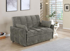 Sofá cama convertible tapizado Cotswold en gris oscuro